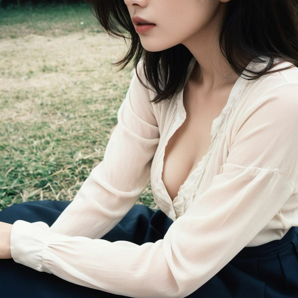 サンプル画像3:公園でママ友に出会ったのだが、 いろいろ見えそうで 目のやり場に困っている僕。3(ムネキュンAI妄想) [d_317255]