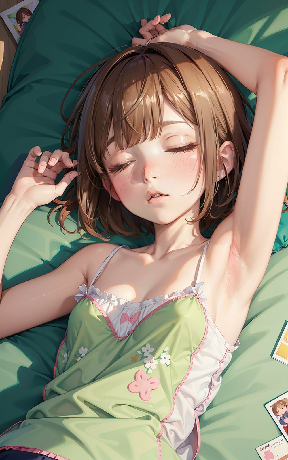 サンプル画像3:AIイラスト集 少女の寝顔(AI ヤン) [d_317493]