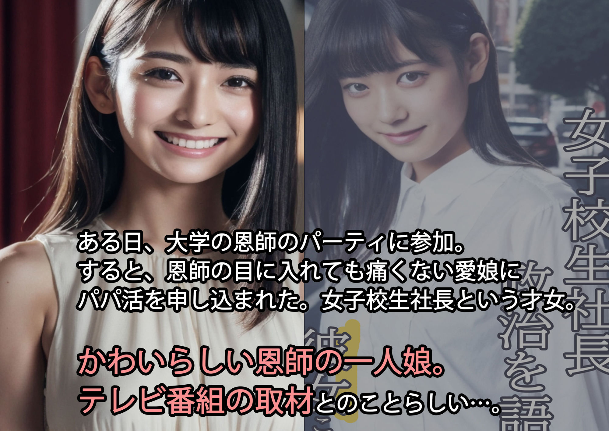 サンプル画像2:18歳の女子校生社長、初めてのパパ活・援交 〜僕の、遅すぎた青春 そして成人同士の純愛〜(AILand18) [d_317499]