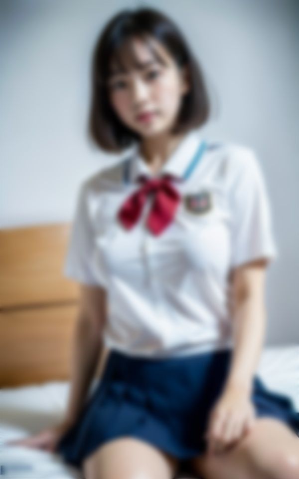 サンプル画像1:制服を脱いだら…そこには奇跡の巨乳が現れて・・・(高画質グラビアLABO) [d_317529]