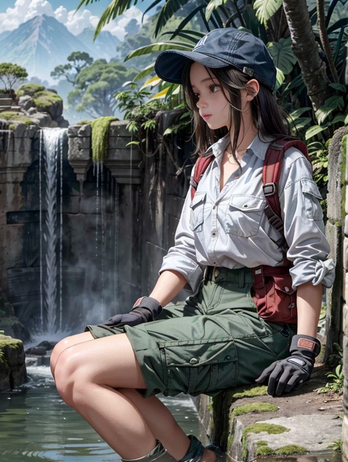 サンプル画像1:探検ガール(幻影空域) [d_317567]