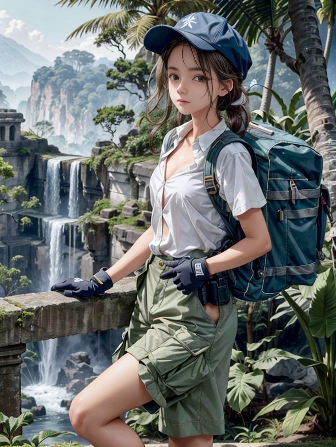 サンプル画像2:探検ガール(幻影空域) [d_317567]