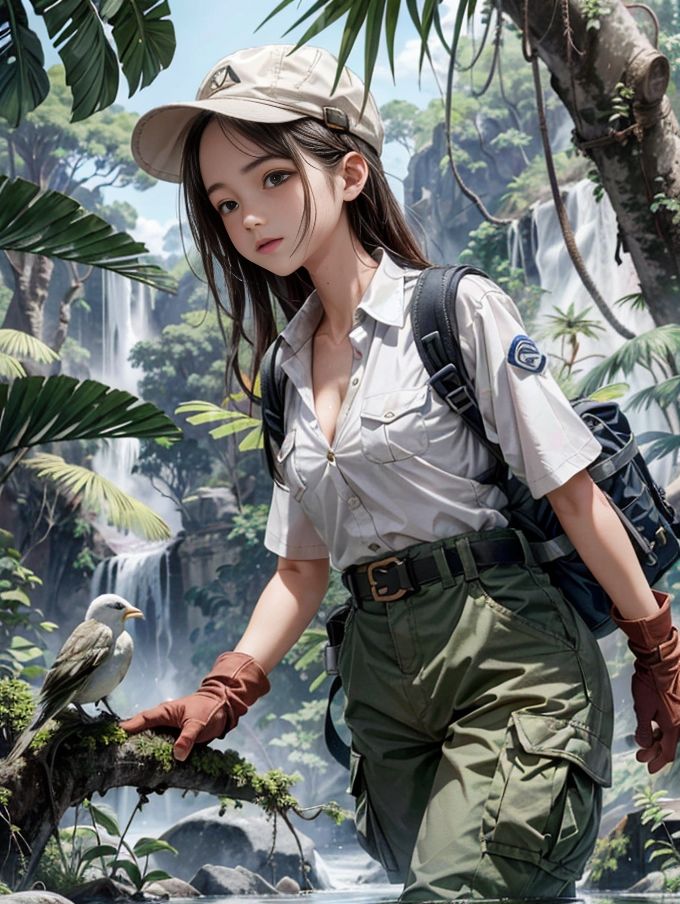 サンプル画像3:探検ガール(幻影空域) [d_317567]