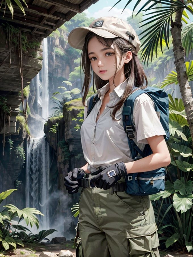 サンプル画像4:探検ガール(幻影空域) [d_317567]