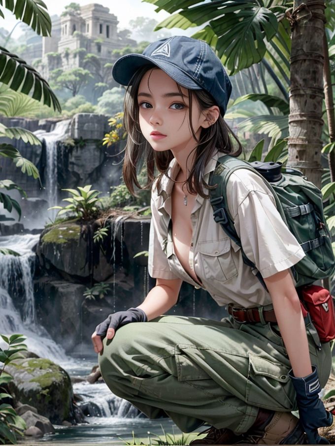 サンプル画像5:探検ガール(幻影空域) [d_317567]