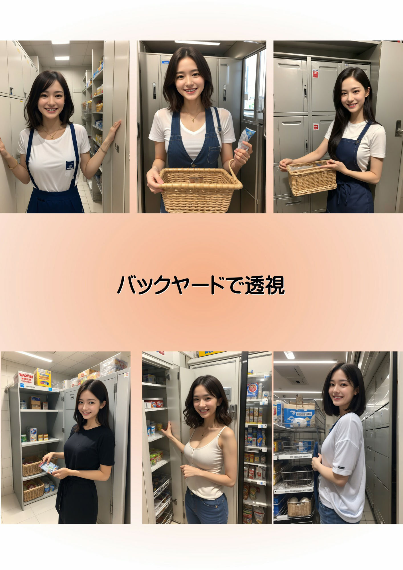 サンプル画像2:AI美女写真集 透視眼鏡 お仕事編2(R-factory) [d_317573]