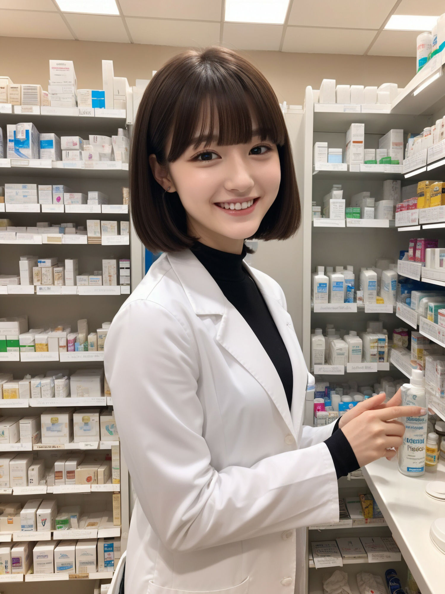 サンプル画像4:AI美女写真集 透視眼鏡 お仕事編3(R-factory) [d_317575]