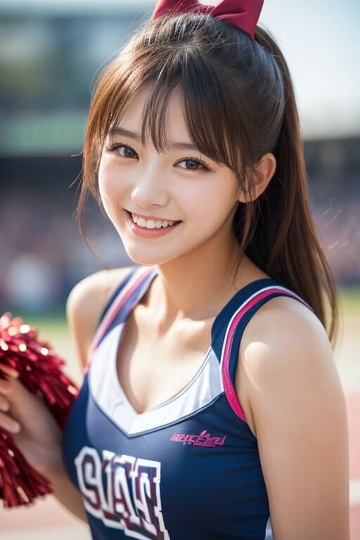 サンプル画像4:AI生成美女写真集 vol8 チアガ美女(Ai Girls Collection) [d_317577]