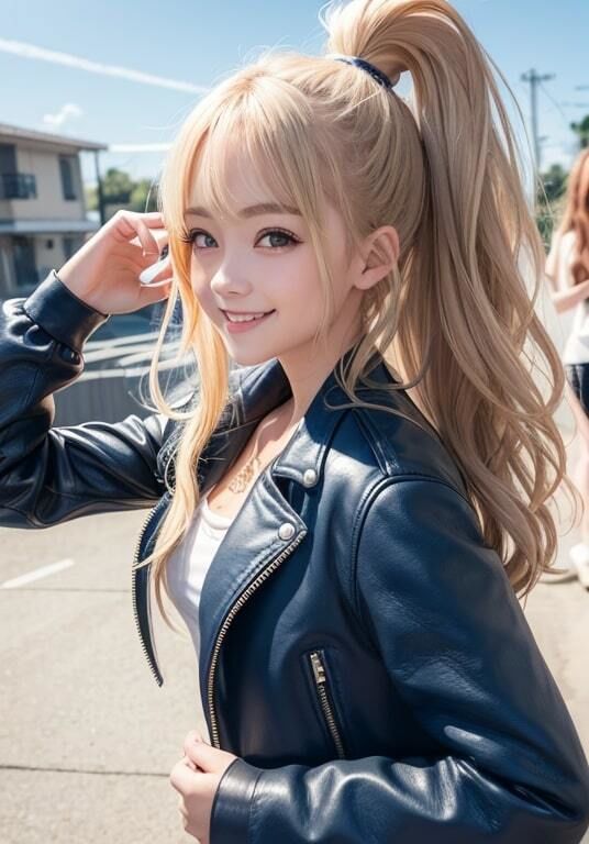 サンプル画像2:AI生成美女写真集 vol11 レザー美女(Ai Girls Collection) [d_317580]