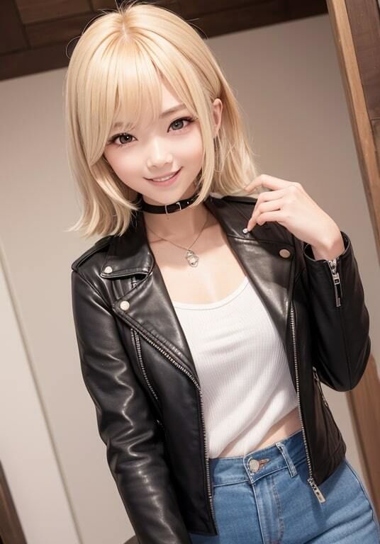 サンプル画像5:AI生成美女写真集 vol11 レザー美女(Ai Girls Collection) [d_317580]