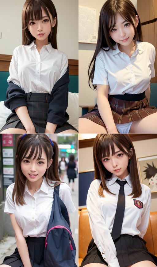 サンプル画像4:AI美女おぱんつJK〜おぱんつJKこすちゅーむ〜 ぱんつ ぱんちら ぱんもろ パンティ M字開脚 日本人 美人 美少女 女子校生 女子校生 学校 学園 制服 生徒 教師 グラビア写真集 アイドル 可愛い 激カワ 巨乳 並乳 むちむち スポーツ コスプレ AI生成(AI美女wearing@BY PENCO) [d_317599]