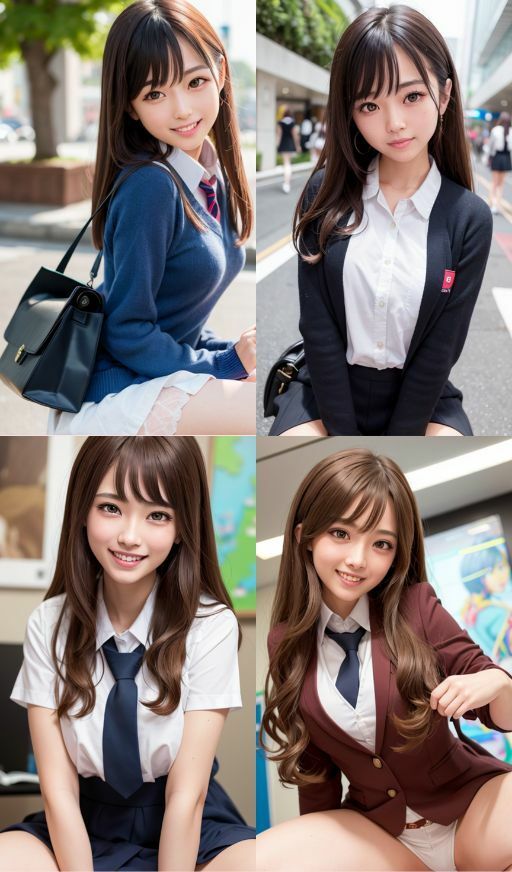 サンプル画像5:AI美女おぱんつJK〜おぱんつJKこすちゅーむ〜 ぱんつ ぱんちら ぱんもろ パンティ M字開脚 日本人 美人 美少女 女子校生 女子校生 学校 学園 制服 生徒 教師 グラビア写真集 アイドル 可愛い 激カワ 巨乳 並乳 むちむち スポーツ コスプレ AI生成(AI美女wearing@BY PENCO) [d_317599]