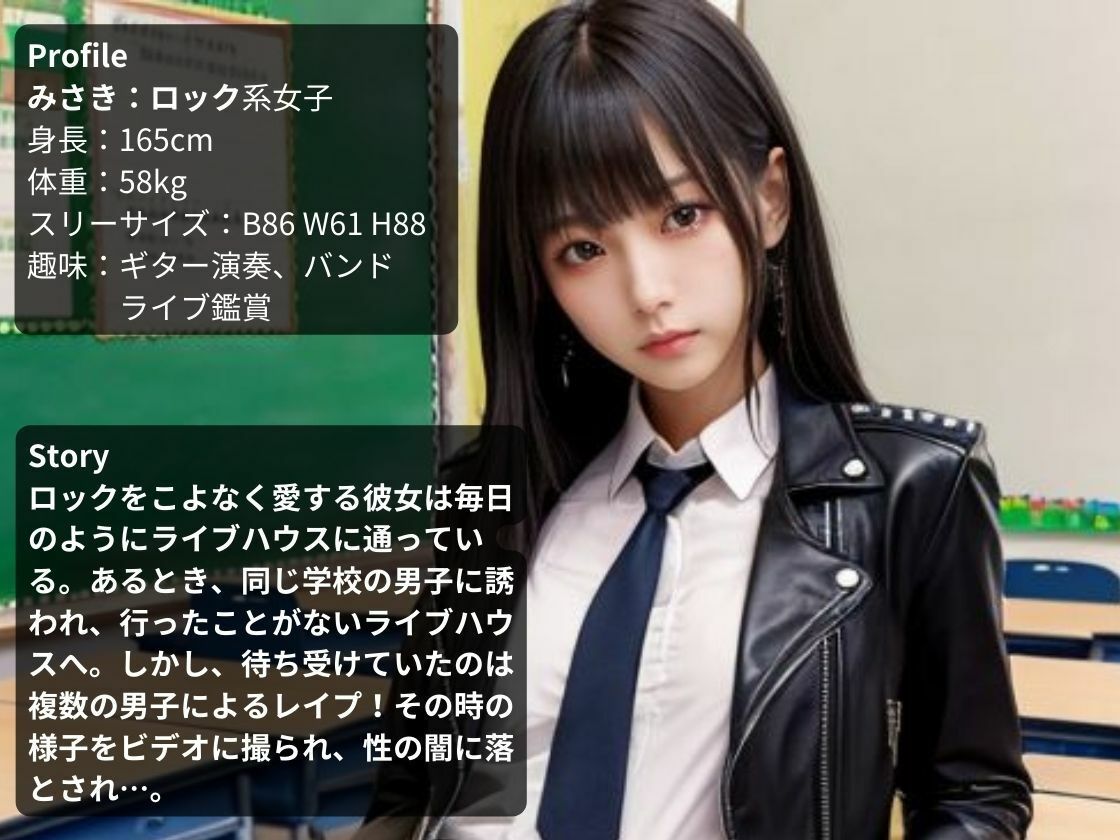 サンプル画像4:5人の女子校生の裏事情(AIRI) [d_317640]