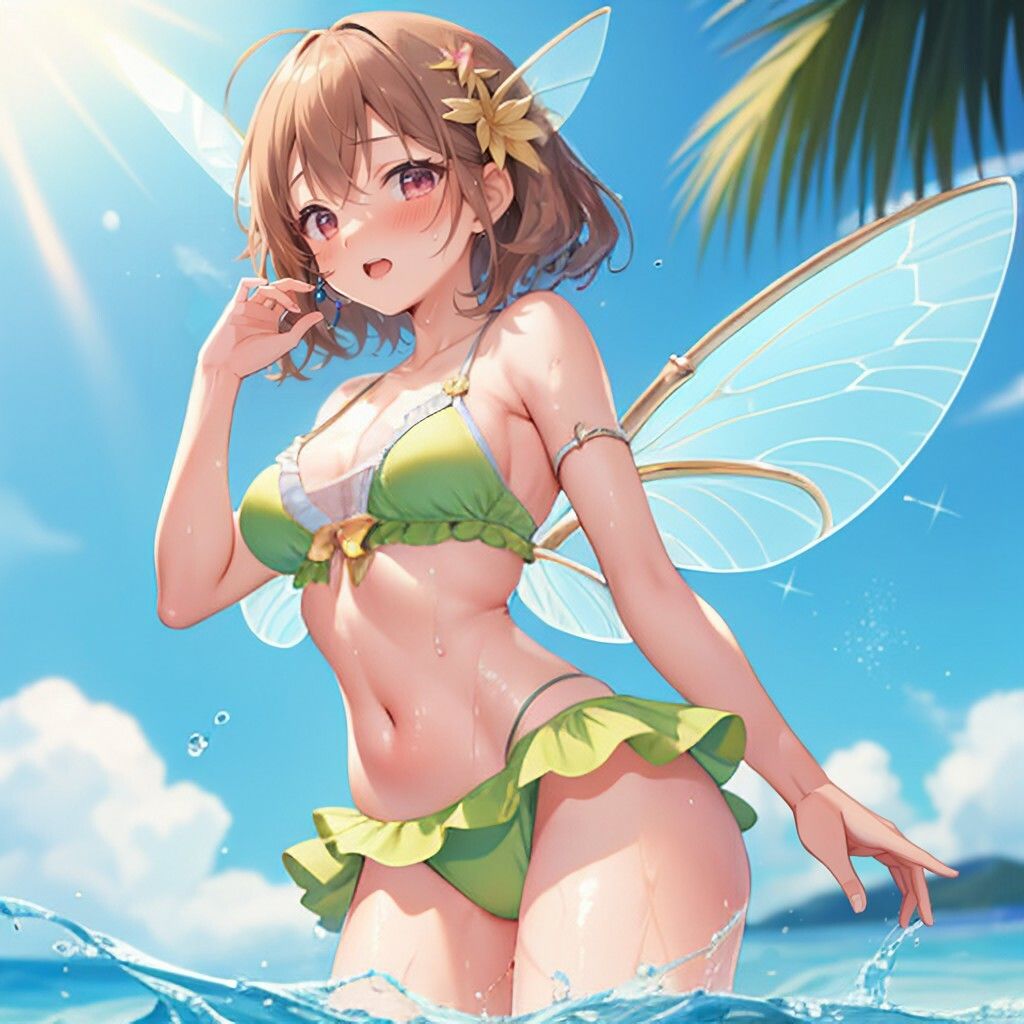 サンプル画像4:水着風妖精さん(ほげふが) [d_317671]