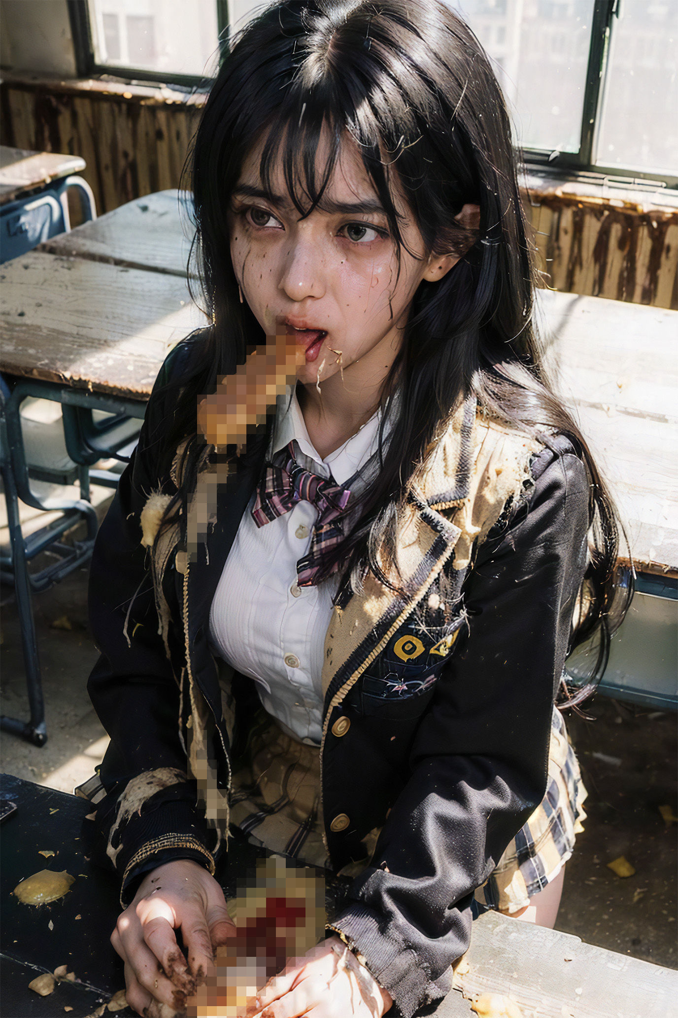 サンプル画像1:嘔吐Girls Vol.3 ブレザー編(Artificial Maniacs) [d_317798]