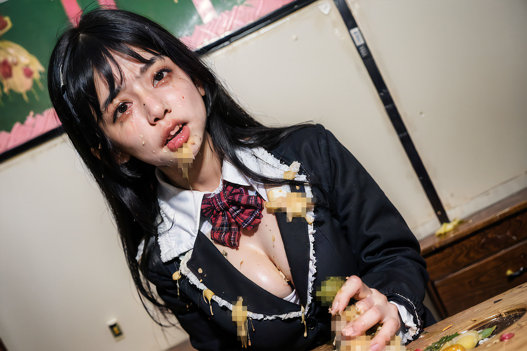 サンプル画像4:嘔吐Girls Vol.3 ブレザー編(Artificial Maniacs) [d_317798]