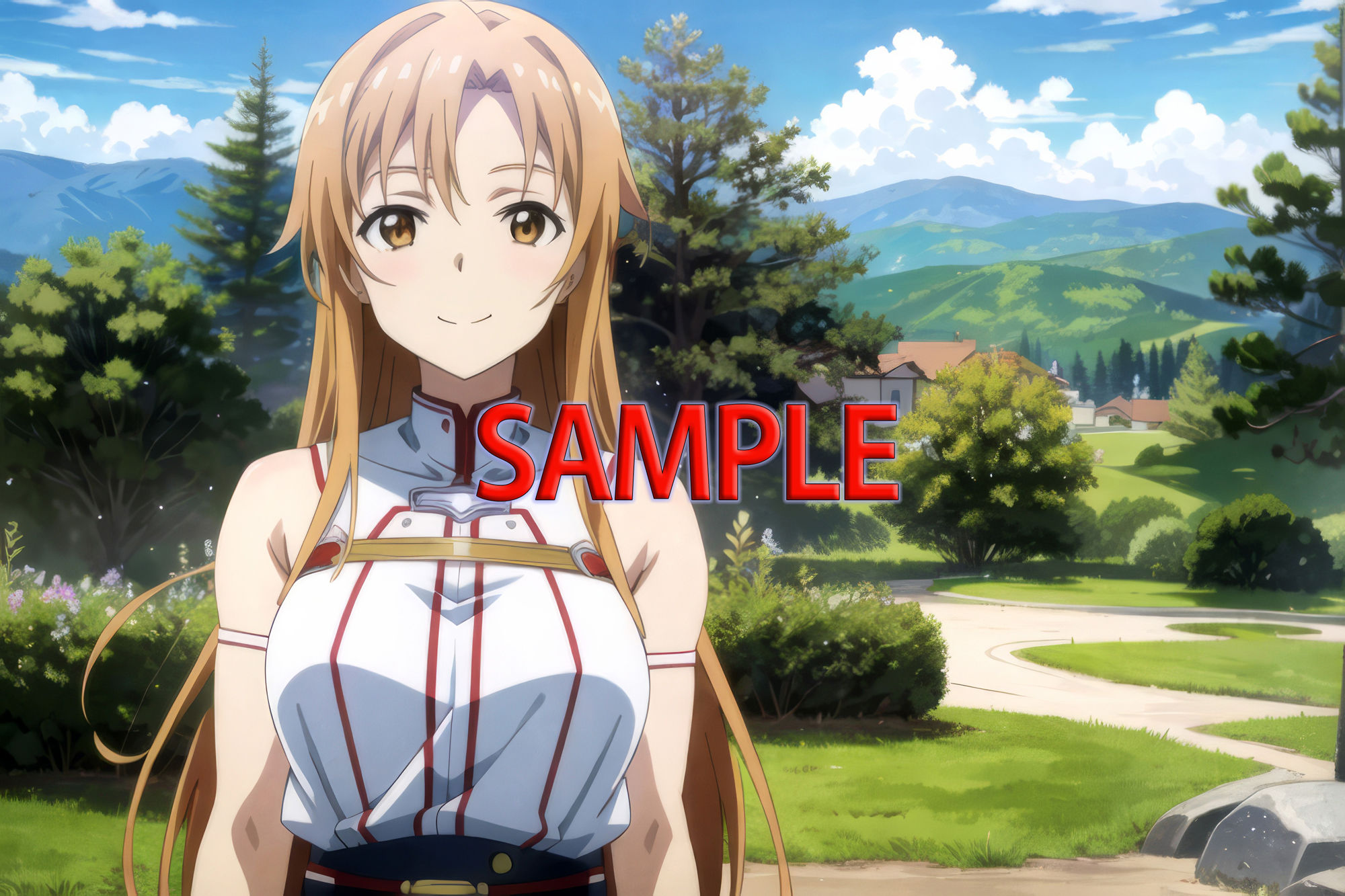 サンプル画像2:ソードアート・オンライン:淫行のアスナ（結城明日奈）(AIイラスト美少女.store) [d_317848]