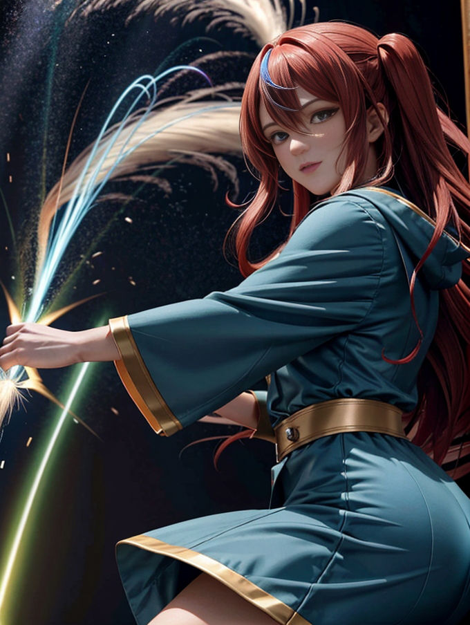 サンプル画像1:魔導少女(幻影空域) [d_317866]