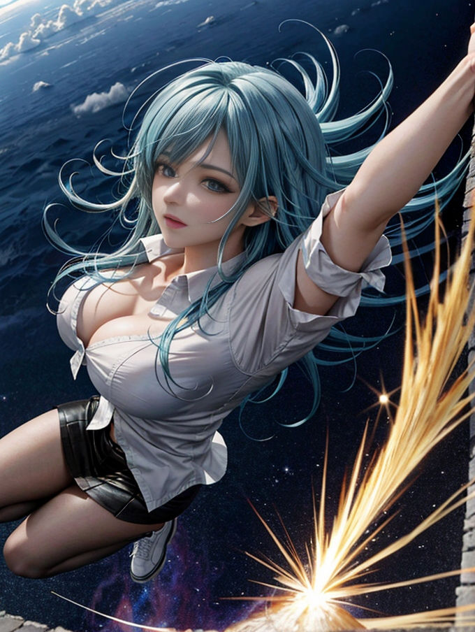 サンプル画像3:魔導少女(幻影空域) [d_317866]