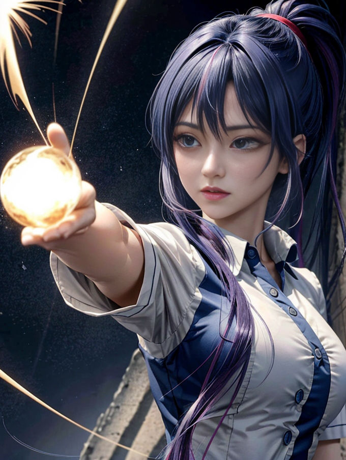 サンプル画像4:魔導少女(幻影空域) [d_317866]