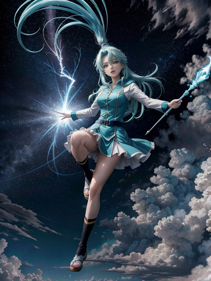 サンプル画像5:魔導少女(幻影空域) [d_317866]