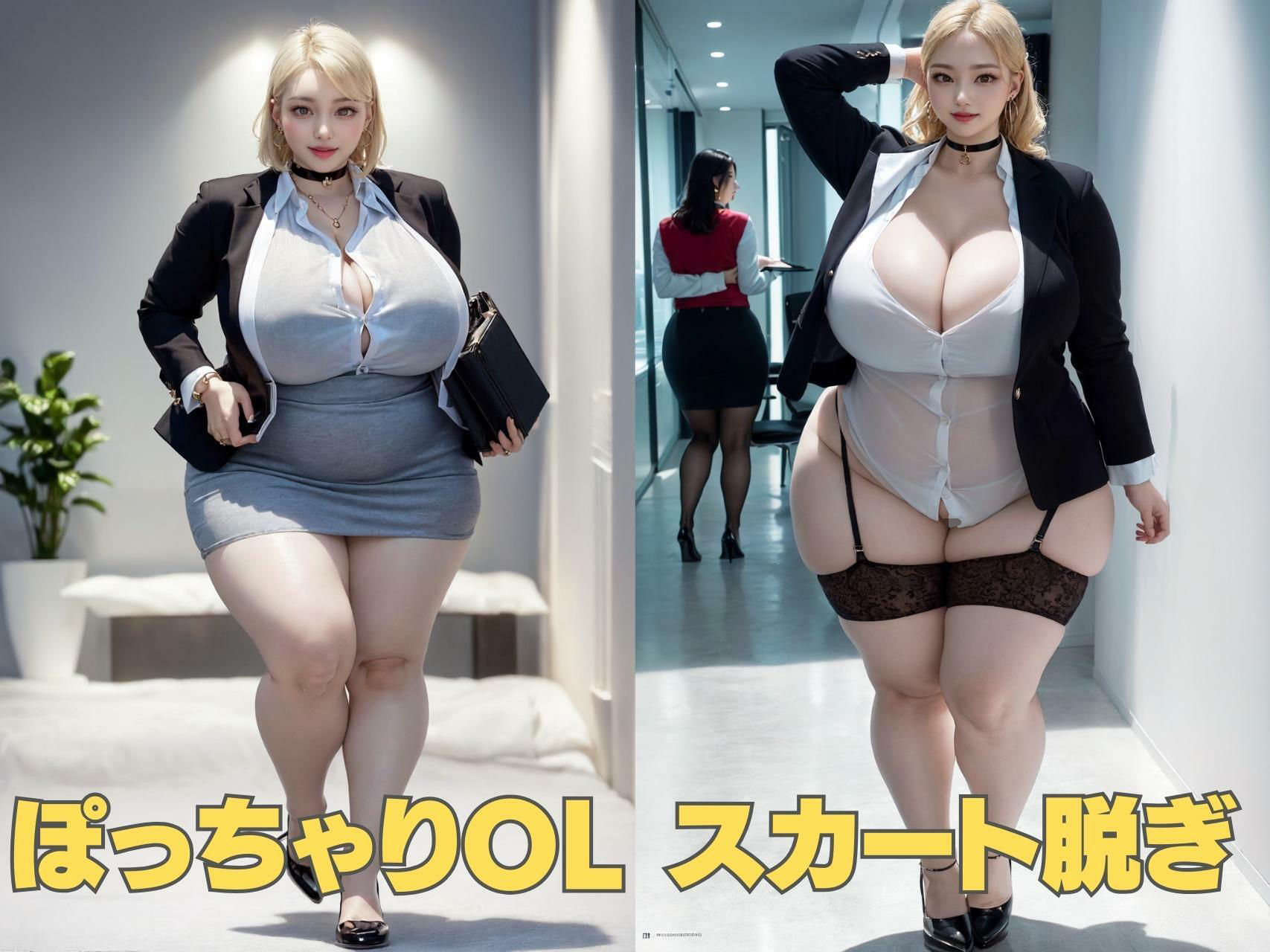 サンプル画像1:ぽっちゃりOLストリップ(肉感至上主義) [d_317935]