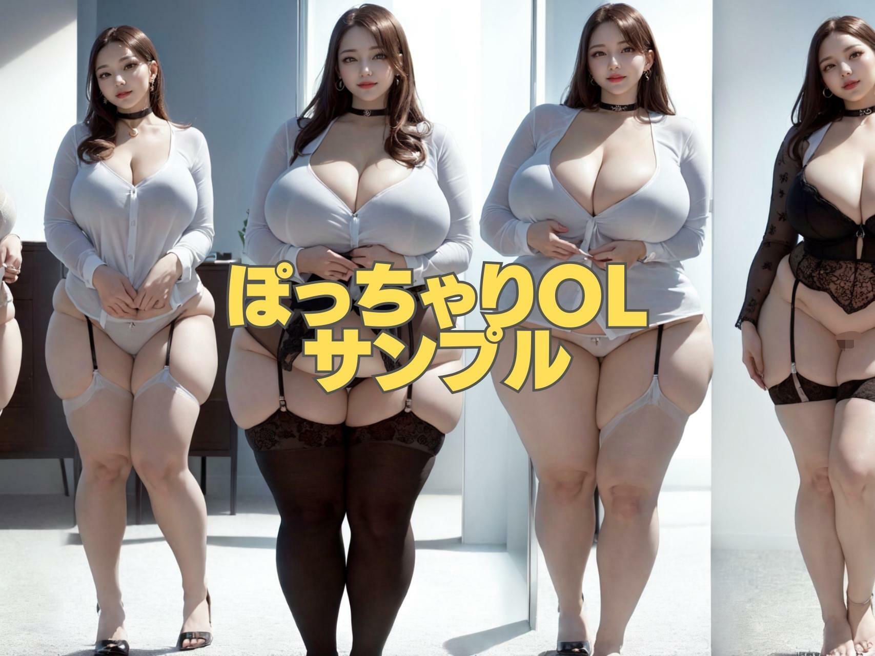 サンプル画像5:ぽっちゃりOLストリップ(肉感至上主義) [d_317935]