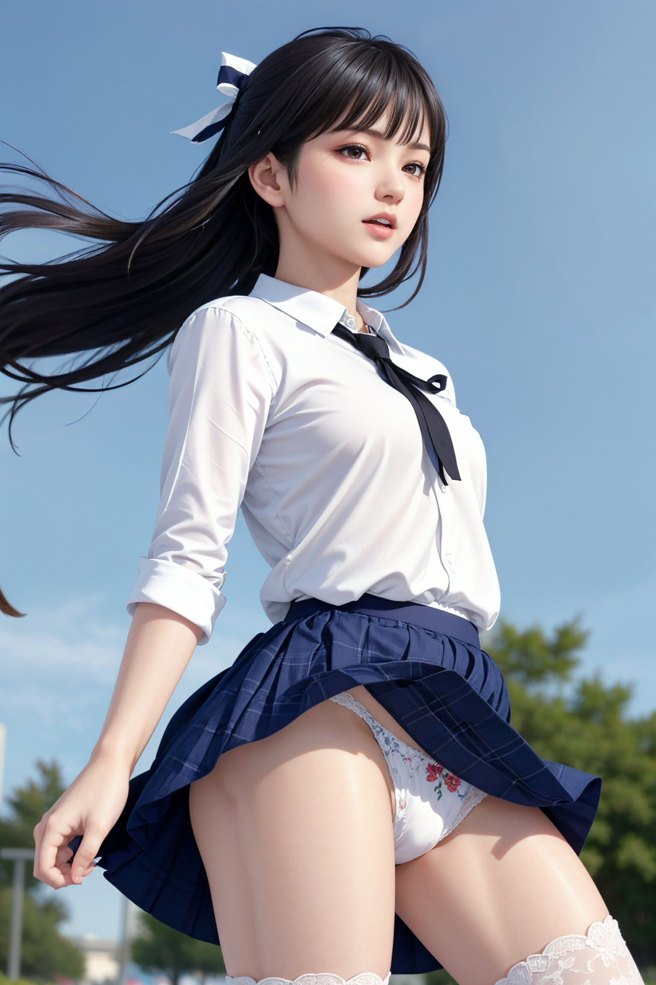 サンプル画像3:ひたすら風パンチラ(Dのアトリエ) [d_318003]