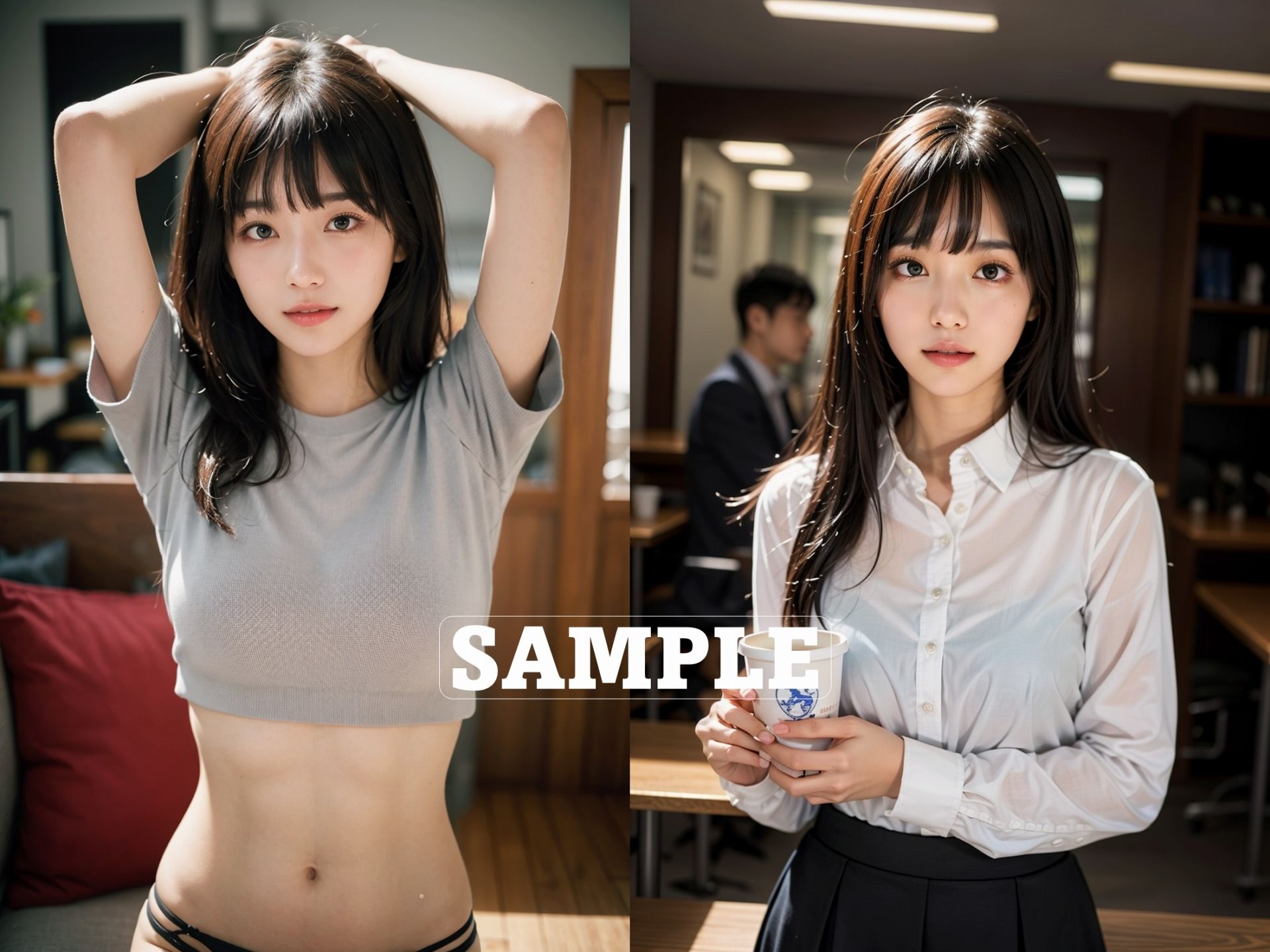 サンプル画像4:ASUKA Ture Story – 先輩OLとドキドキエッチなオフィス・ラブ -(ぽむち) [d_318016]