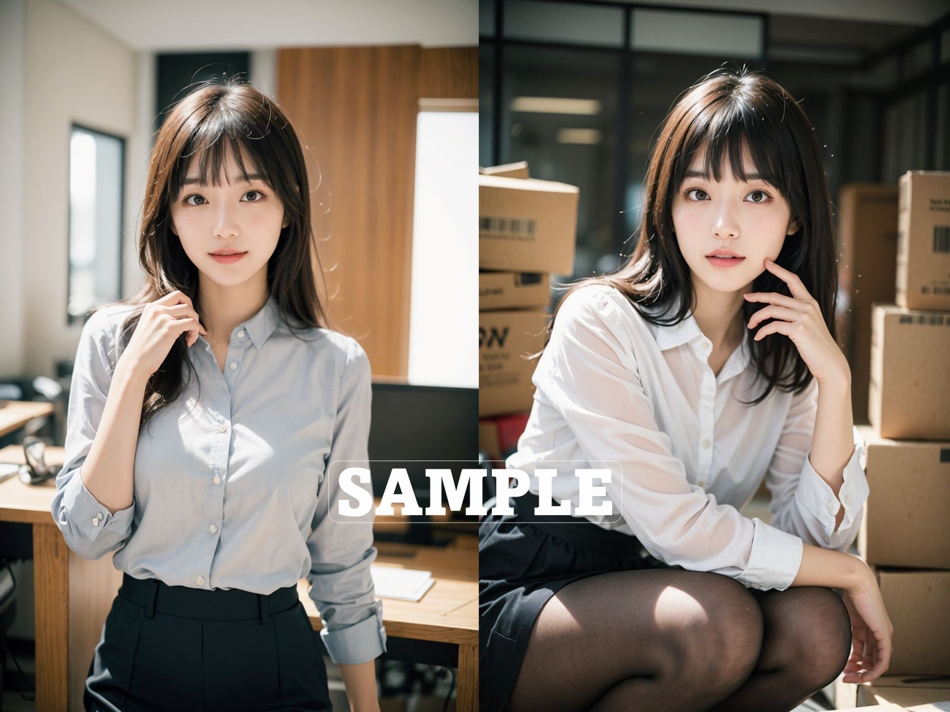 サンプル画像5:ASUKA Ture Story – 先輩OLとドキドキエッチなオフィス・ラブ -(ぽむち) [d_318016]