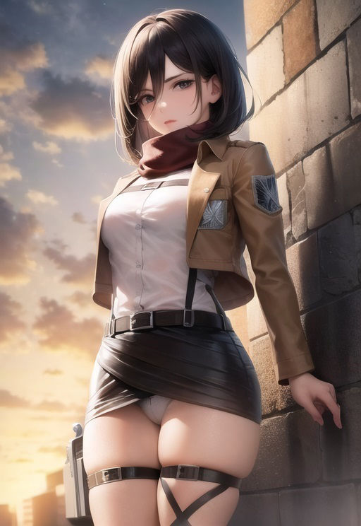 サンプル画像1:進撃の巨チン ミカサ 処女駆逐編(ReNOL) [d_318034]