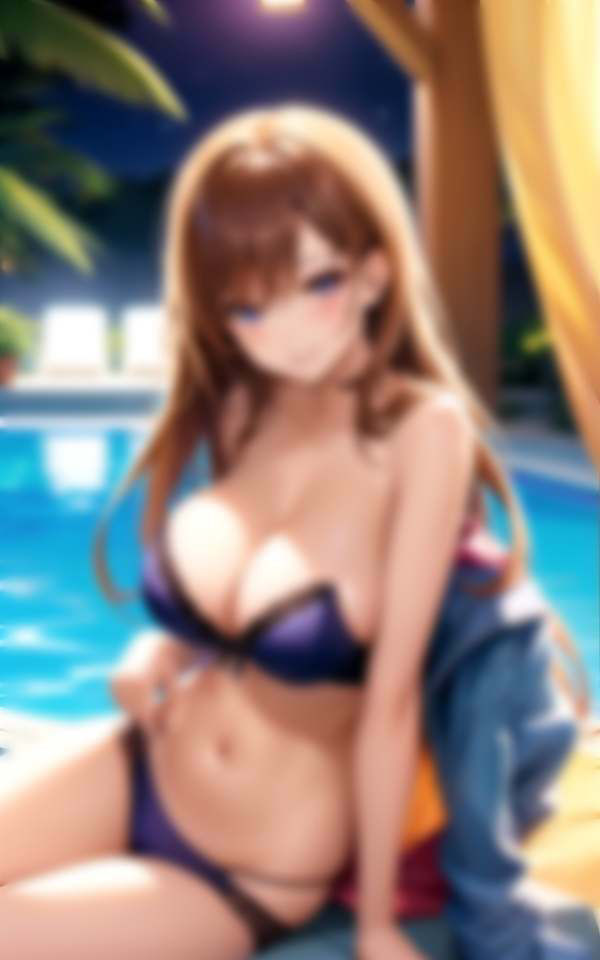 サンプル画像2:Hカップ以上 超神乳だらけのナイトプール(熟女マニア) [d_318052]