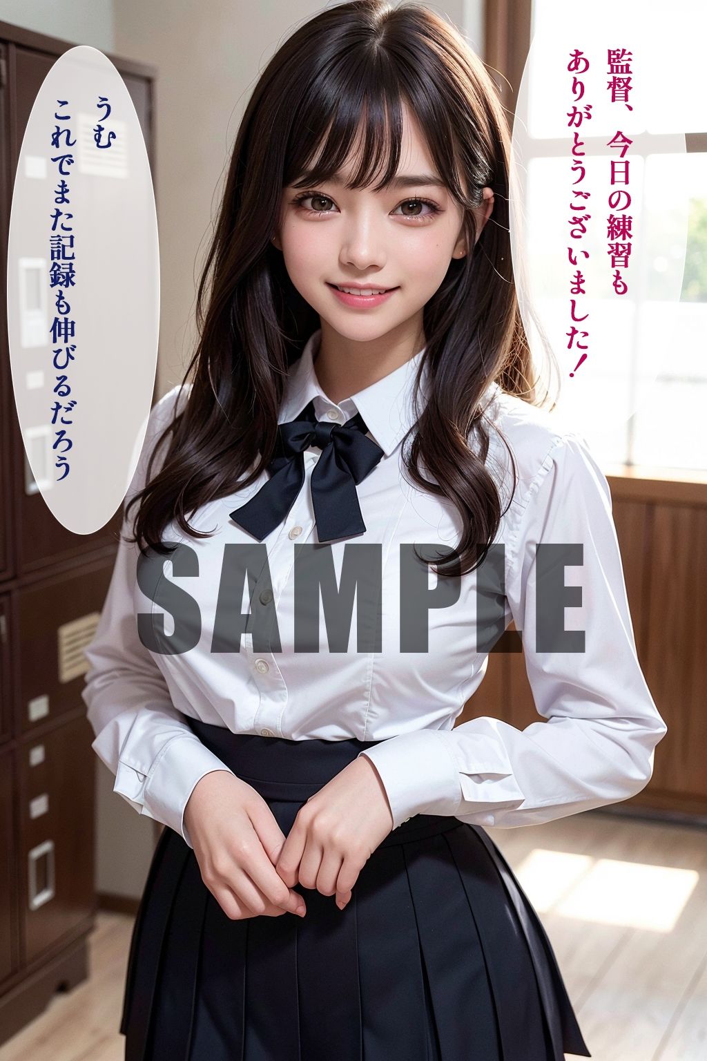 サンプル画像2:陸上女子校生 ガチ性特訓（セリフ付き）(おくみ) [d_318209]