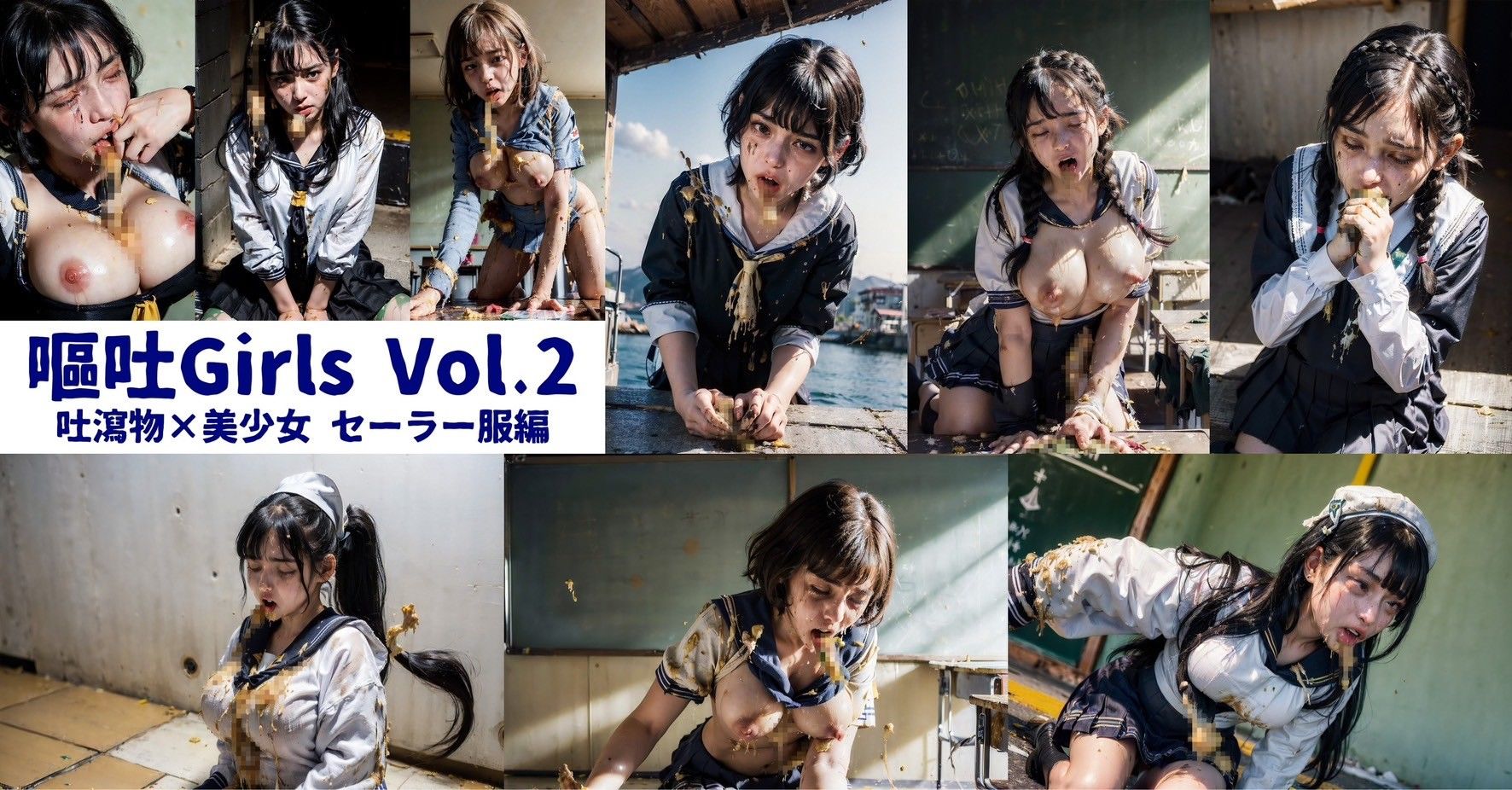 サンプル画像2:嘔吐Girls 総集編Vol.1(Artificial Maniacs) [d_318245]