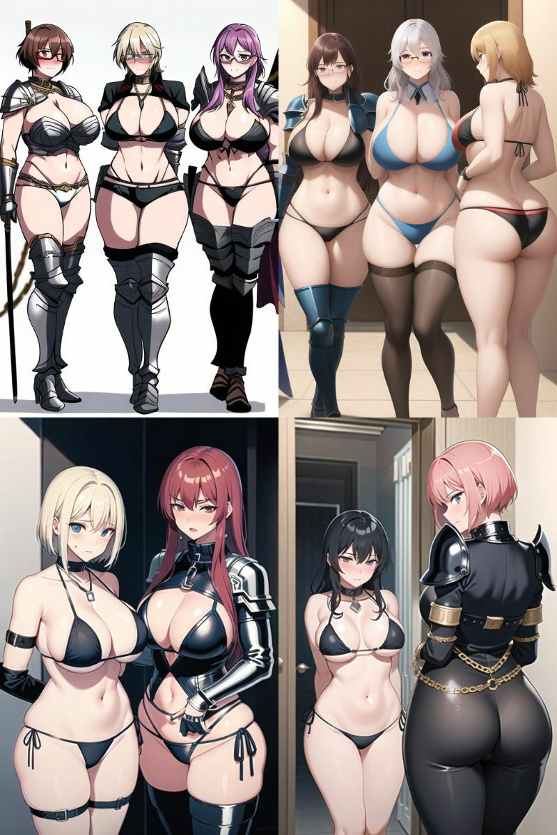 【微エロ】女戦士コレクション334枚【ビキニアーマー・バニー戦士・ハーレム・敗北・拘束などシチュ多数】のサンプル画像 6