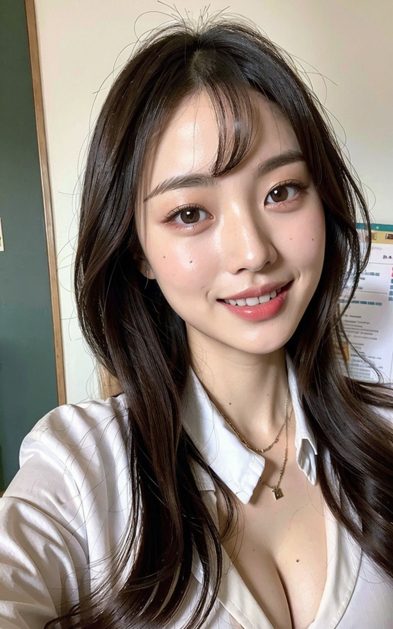 サンプル画像2:全年齢対象女子校生JK制服図鑑 1巻 Yシャツから溢れる胸の膨らみ 揺れるミニスカートからチラリ(AIJK女学園) [d_318257]