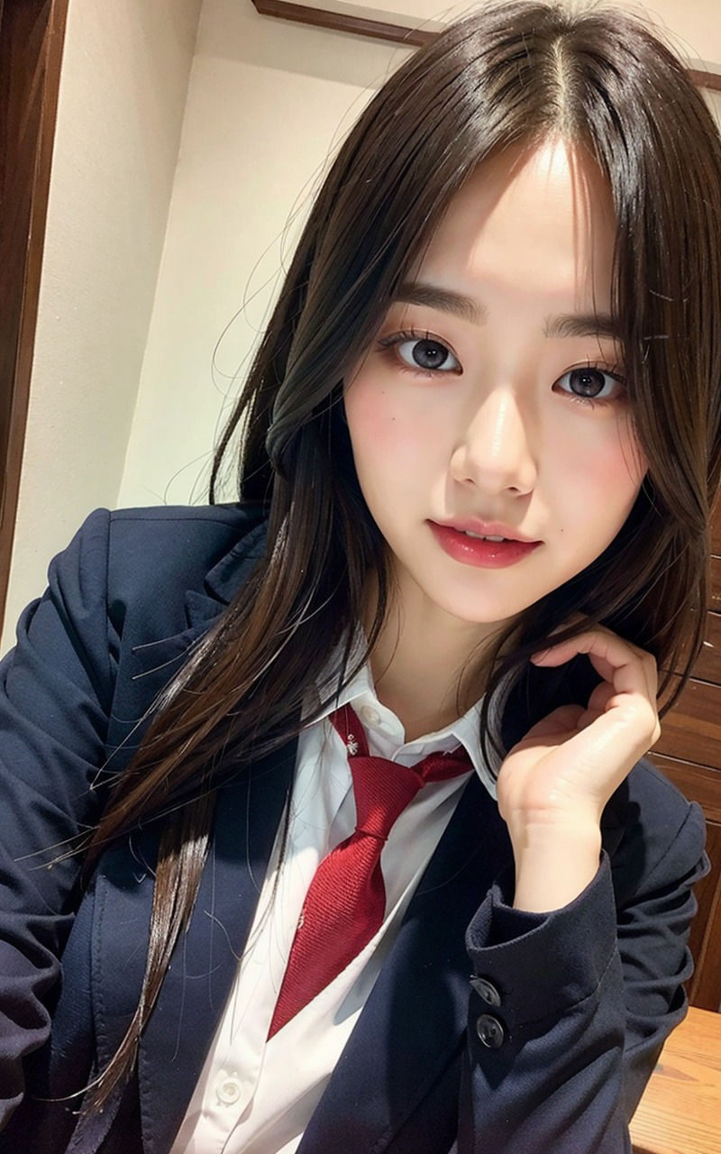 サンプル画像4:全年齢対象女子校生JK制服図鑑 1巻 Yシャツから溢れる胸の膨らみ 揺れるミニスカートからチラリ(AIJK女学園) [d_318257]