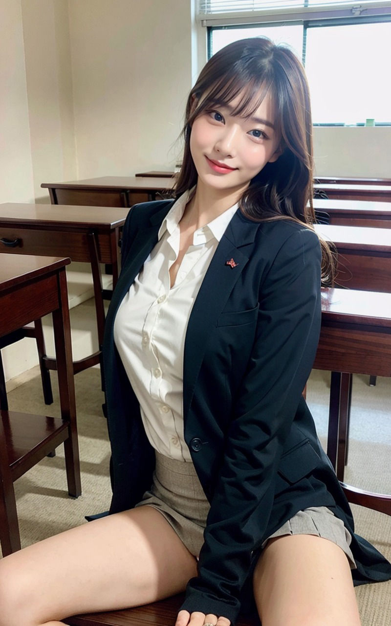全年齢対象女子校生JK制服図鑑 1巻 Yシャツから溢れる胸の膨らみ 揺れるミニスカートからチラリ