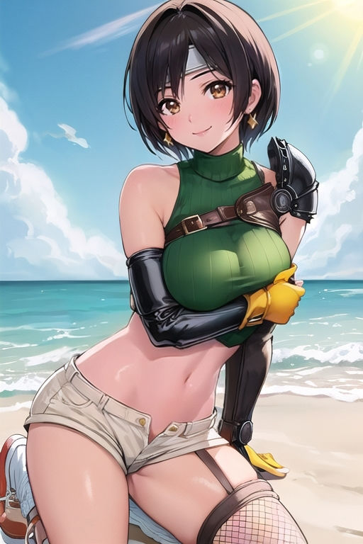 サンプル画像1:AIさんに描いてもらった「しゅしゅしゅ！」とか言いそうな忍者娘さん(参番茶屋) [d_318260]