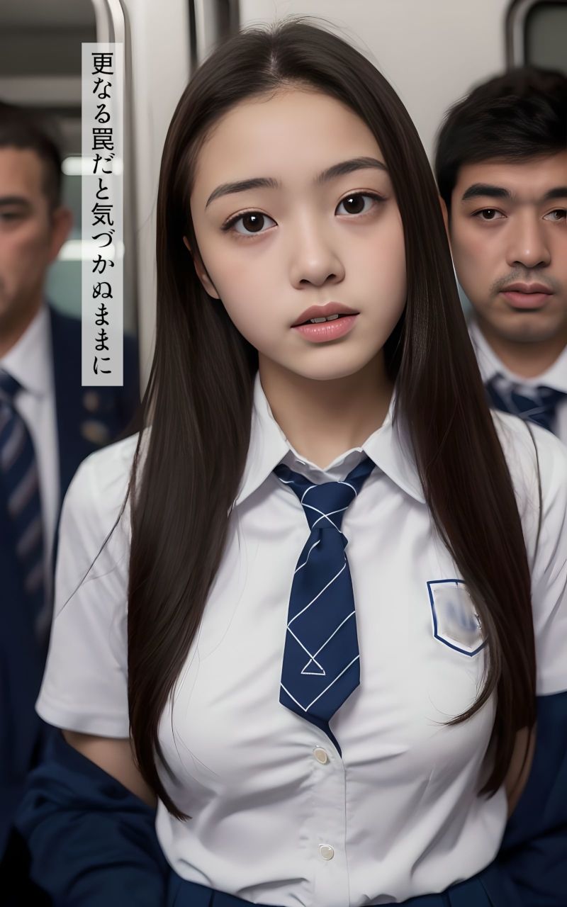 サンプル画像4:女子校生IN痴●電車SNSにひそむ罠（ストーリー付）第一集(非日常ビタミン) [d_318334]