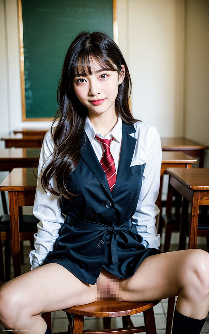 サンプル画像6:可愛くて美女揃いのJK開脚おまんこが丸見え写真集（モザ処理済み） 1巻(AIJK女学園) [d_318357]