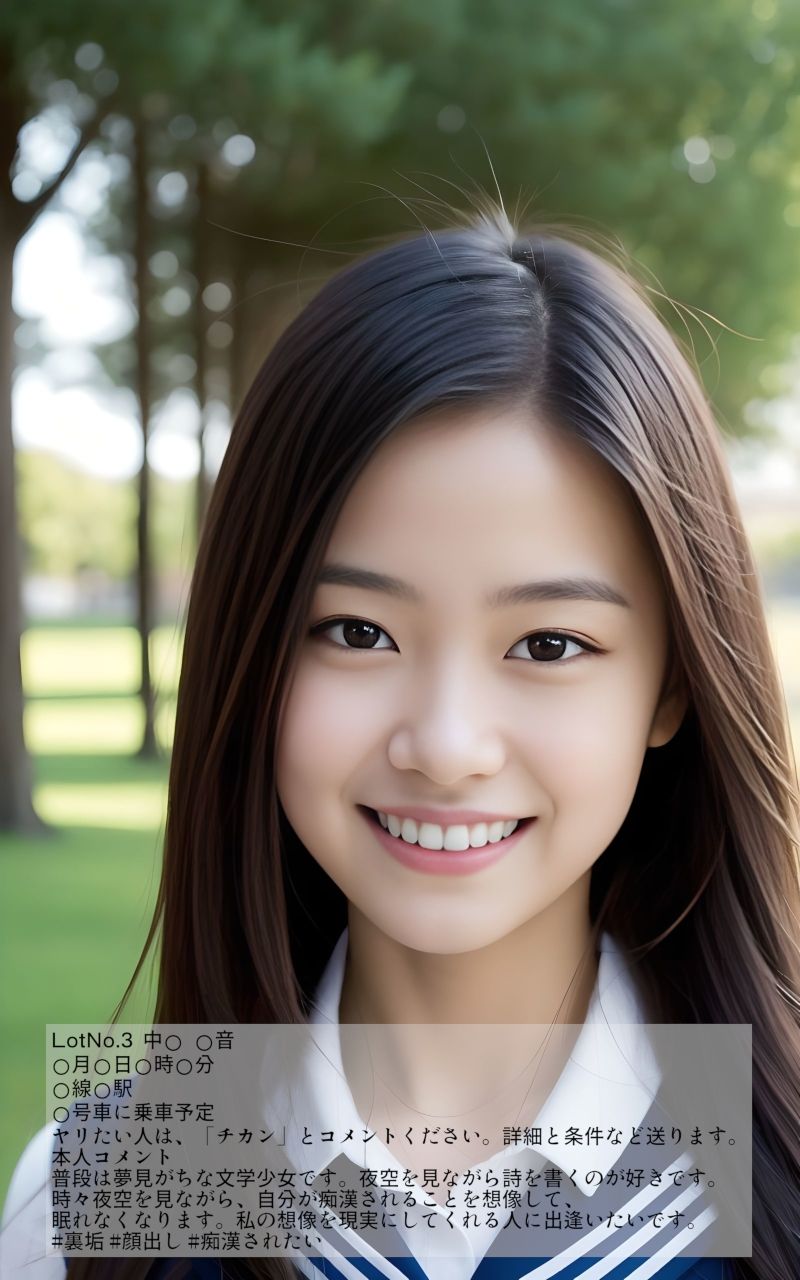 サンプル画像1:女子校生IN痴●電車SNSにひそむ罠（ストーリー付）第二集(非日常ビタミン) [d_318363]