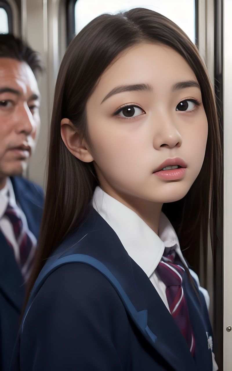 サンプル画像4:女子校生IN痴●電車SNSにひそむ罠（ストーリー付）第二集(非日常ビタミン) [d_318363]