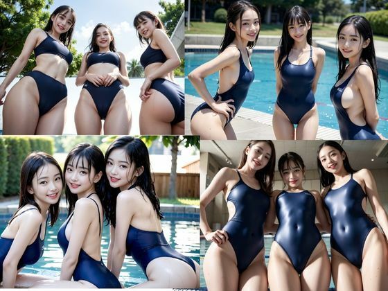 サンプル画像2:水泳の時間は恥ずかしい(AIシテルProject) [d_318420]