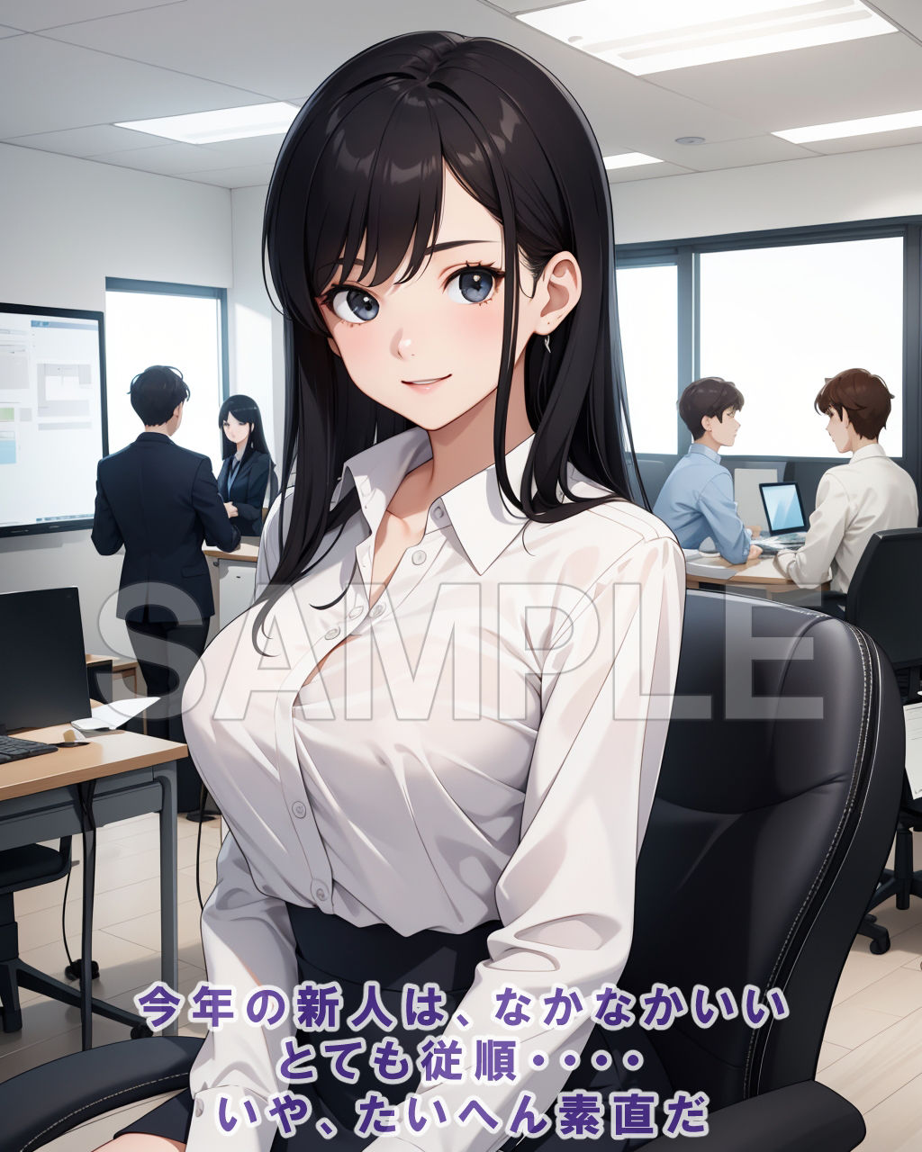 サンプル画像1:接待課のHな新人教育(AiceKeeper) [d_318505]