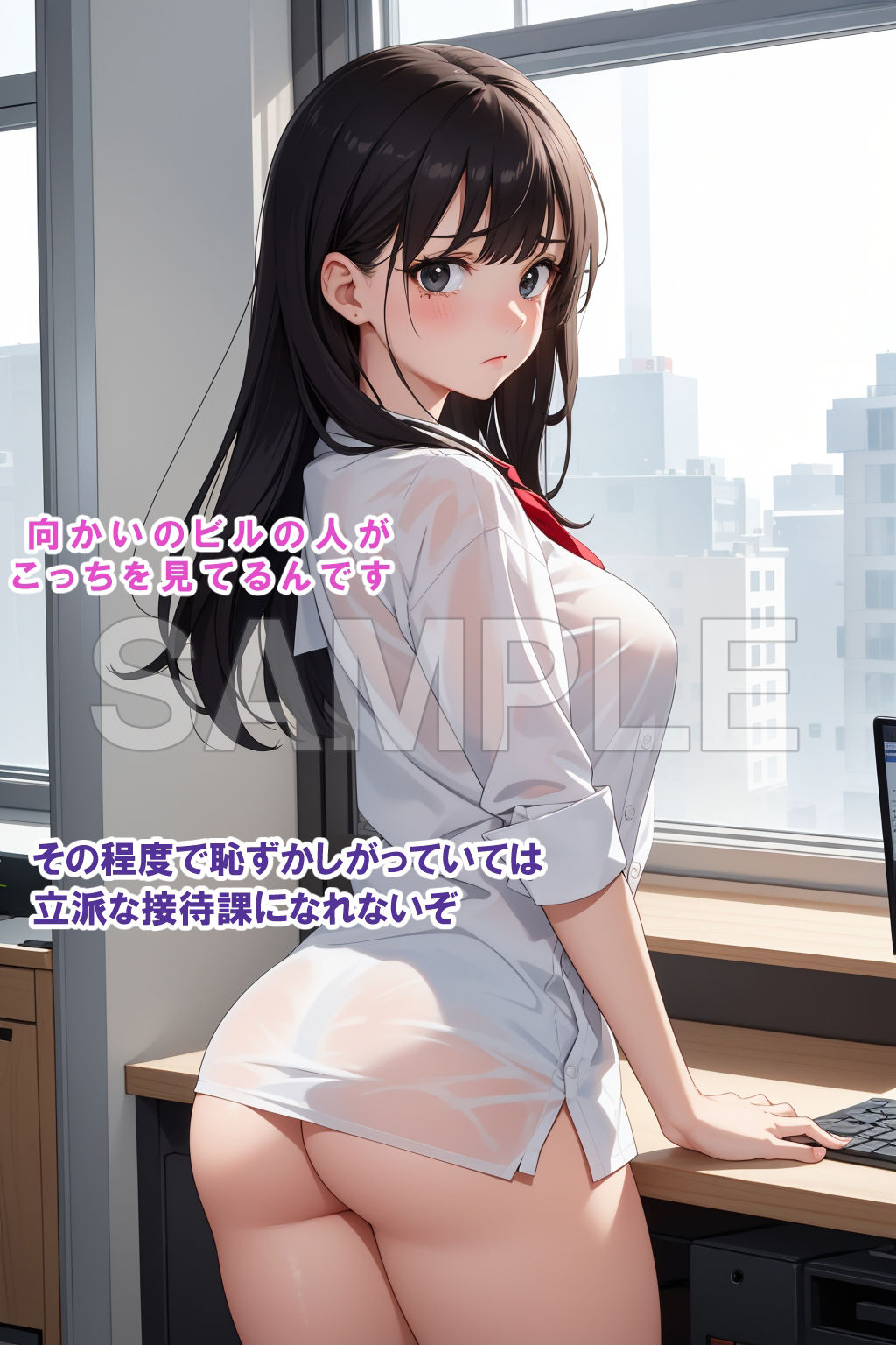 サンプル画像2:接待課のHな新人教育(AiceKeeper) [d_318505]