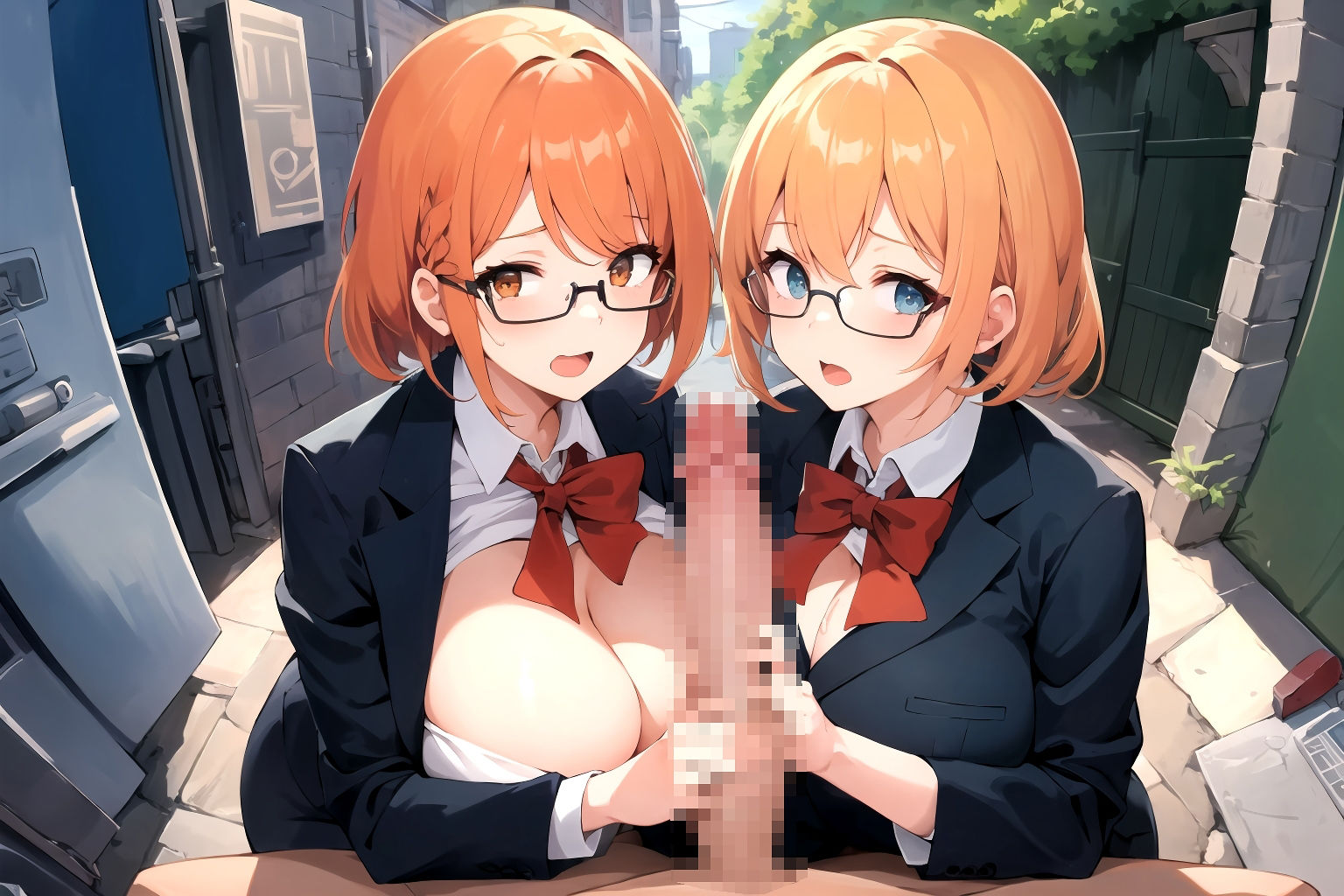 サンプル画像5:爆乳メガネ美少女パート1(aiルペルカリア) [d_318552]