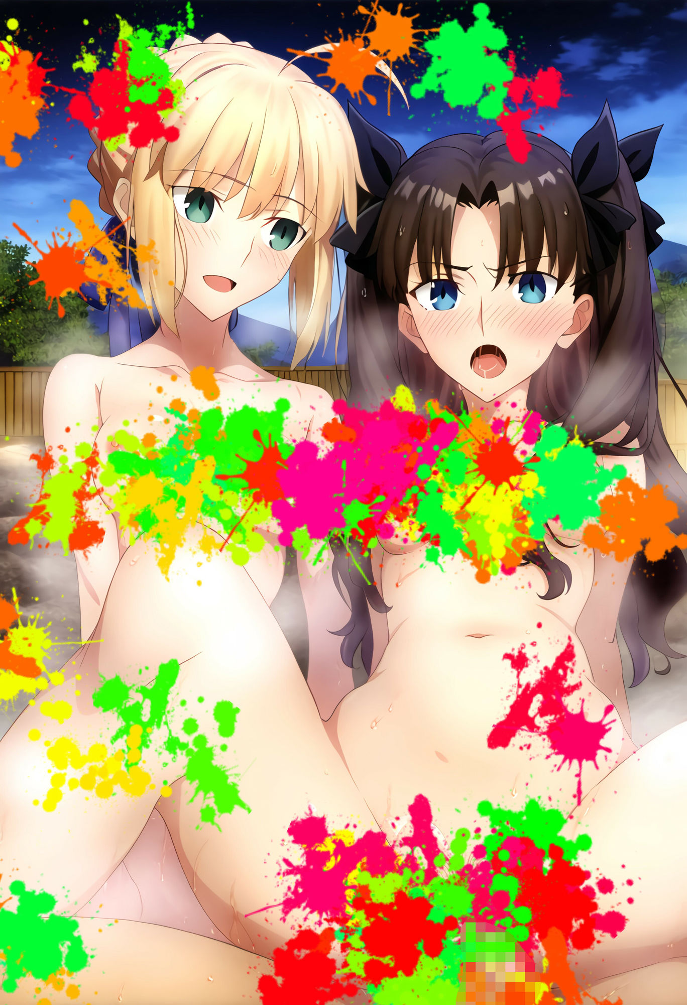 サンプル画像2:Fate Saber ＆ Rin(ある) [d_318574]