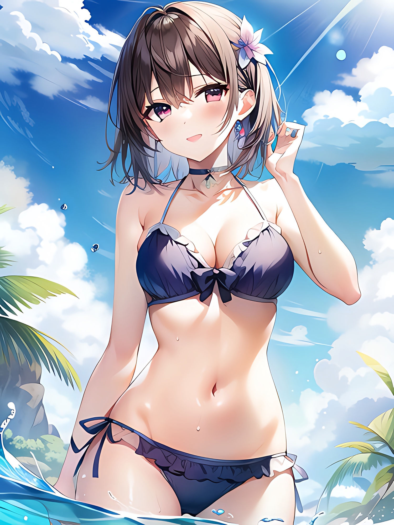 サンプル画像3:夏のメモリー(やすの岬) [d_318615]