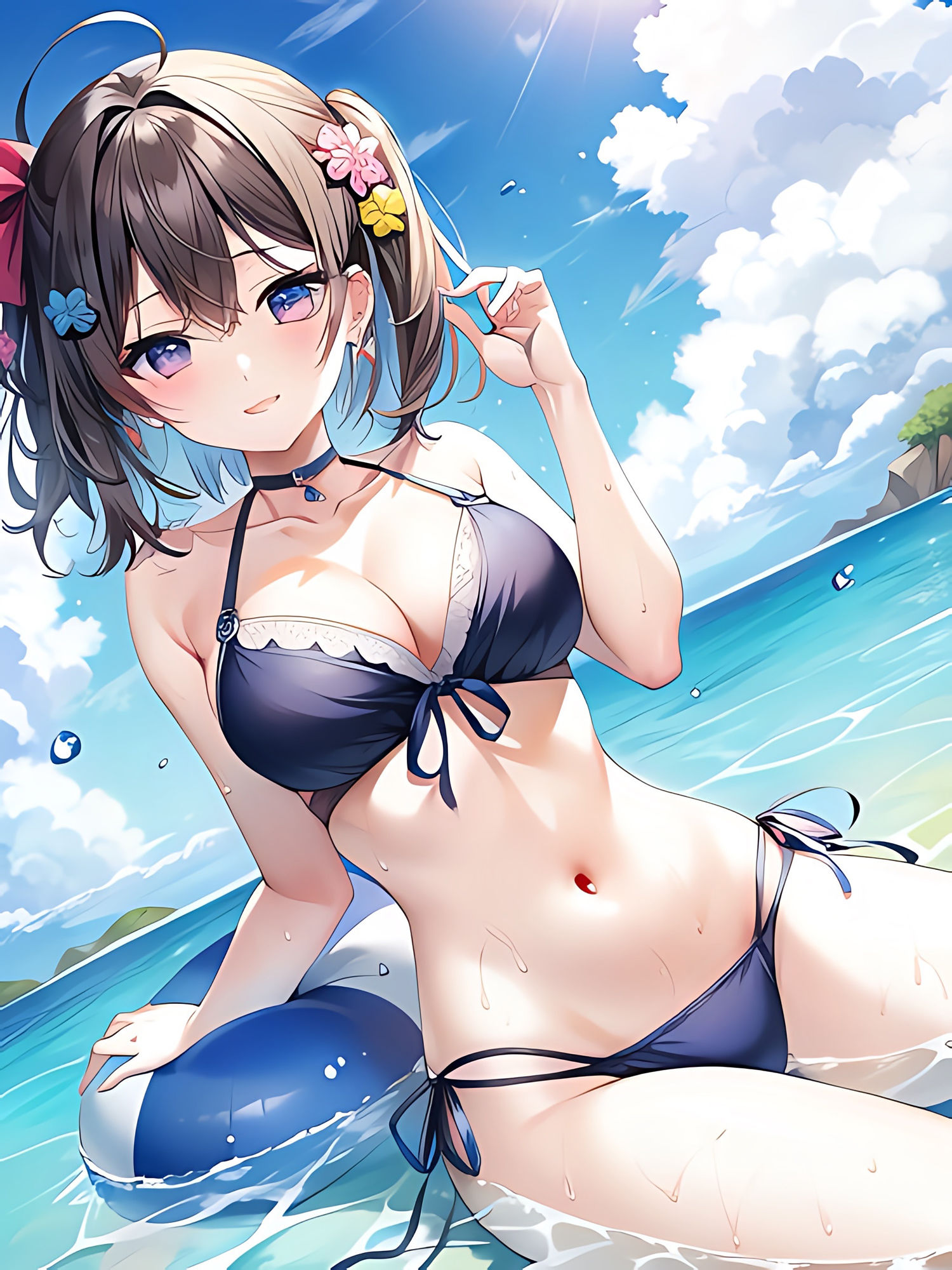 サンプル画像4:夏のメモリー(やすの岬) [d_318615]